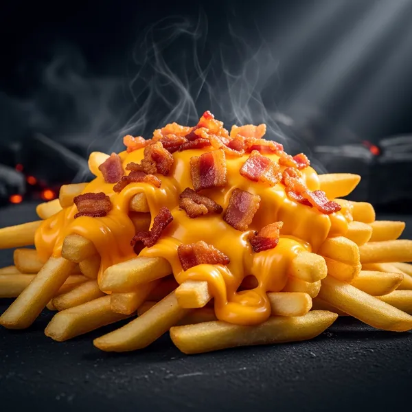 Patatas Deluxe (cheddar y bacon)